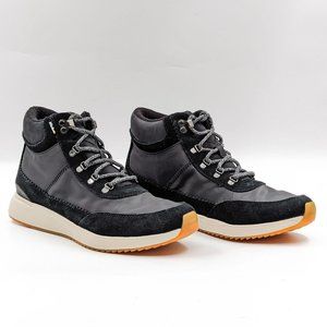 TOMS Women Cascada Black Suede Lace-up Comfortable Hiking Boots size 11